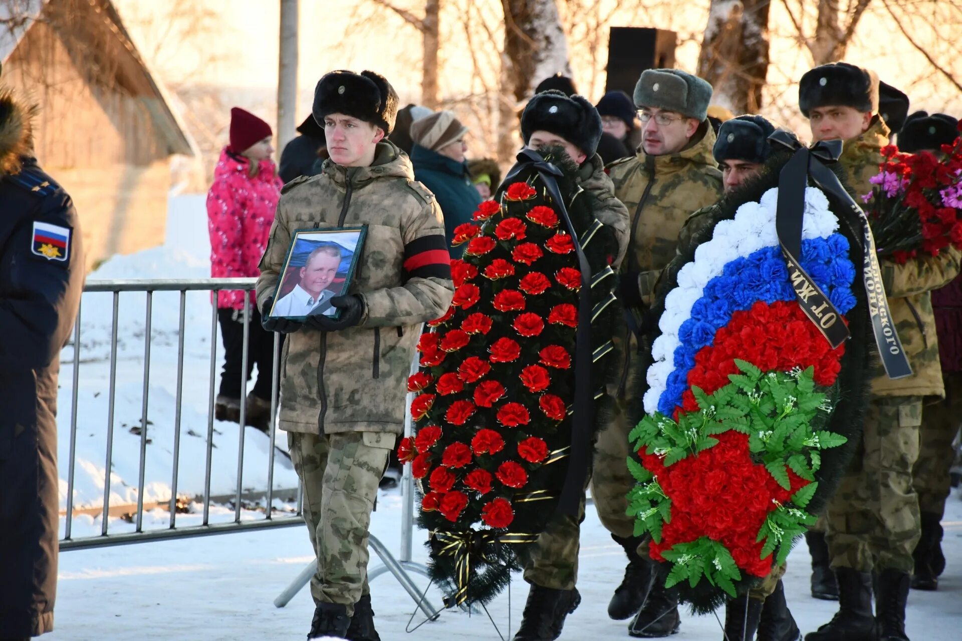 Памяти солдата погибшего на Украине. Прощание с солдатом.