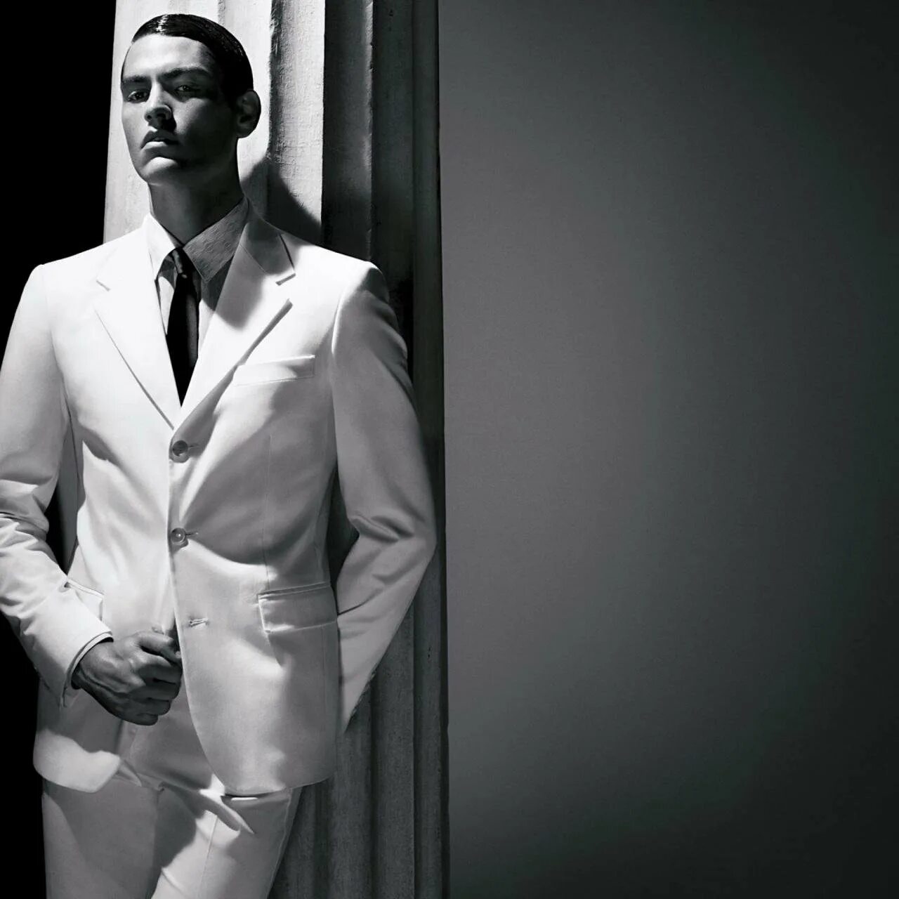 The men in the suit