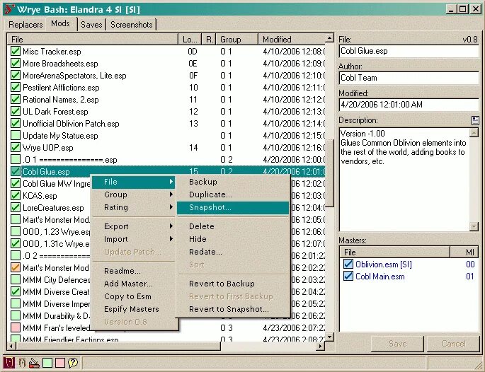 Bash import. Wrye bash. wrye bash oblivion. bashed patch oblivion. обливион порядок загрузки модов.