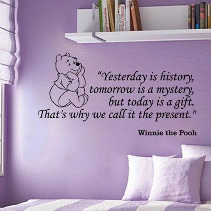 Детские цитаты на стене. Yesterday is History tomorrow is. Цитаты для детской комнаты. Фразы на стену в детскую.