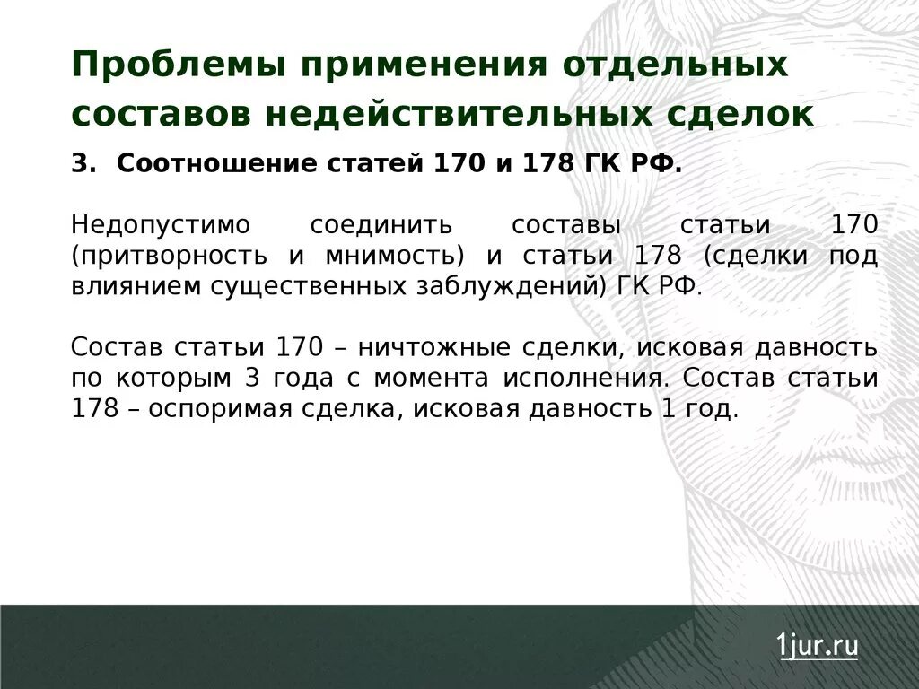 Недействительность сделки. Проблемы недействительных сделок. Проблемы и пути решения недействительных сделок. Отдельные виды недействительных сделок.