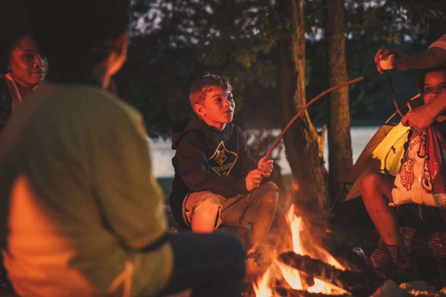 He is at camp. Скаут костер лес. Scout Campfire. Смешные фото скаутов у костра. Scout Grand Campfire at Kakani.