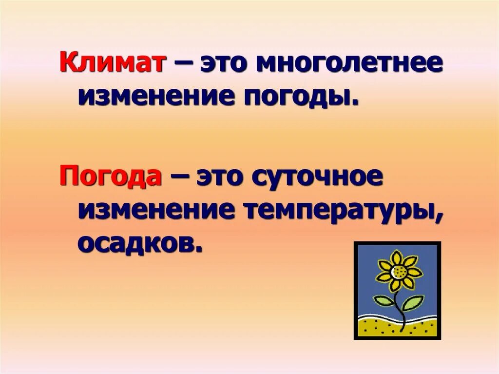 Изменение погоды