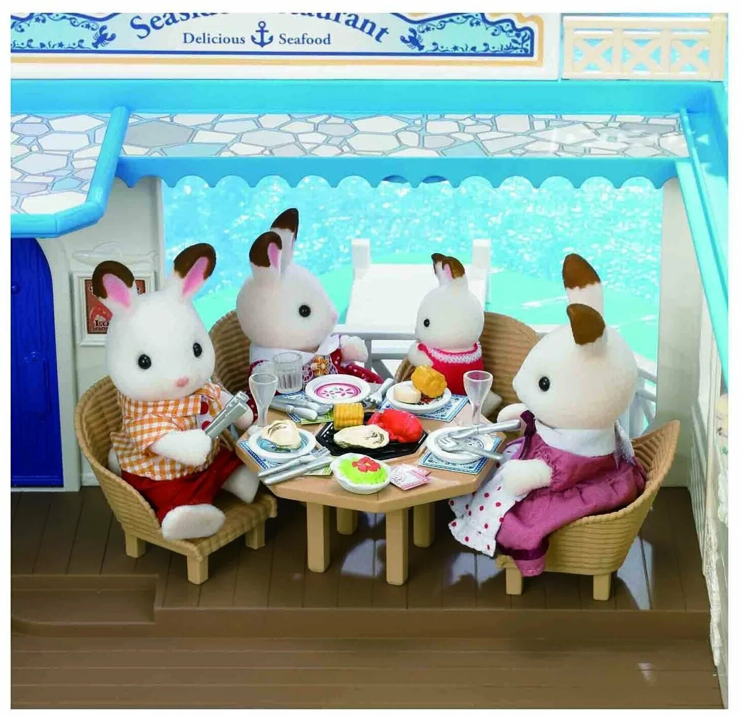 Sylvanian Families морской ресторан 4190. Сильвания Фэмили морской ресторан. Игровой набор Sylvanian Families "морской ресторан". Seaside Restaurant Sylvanian Families. Купить игрушку фэмили