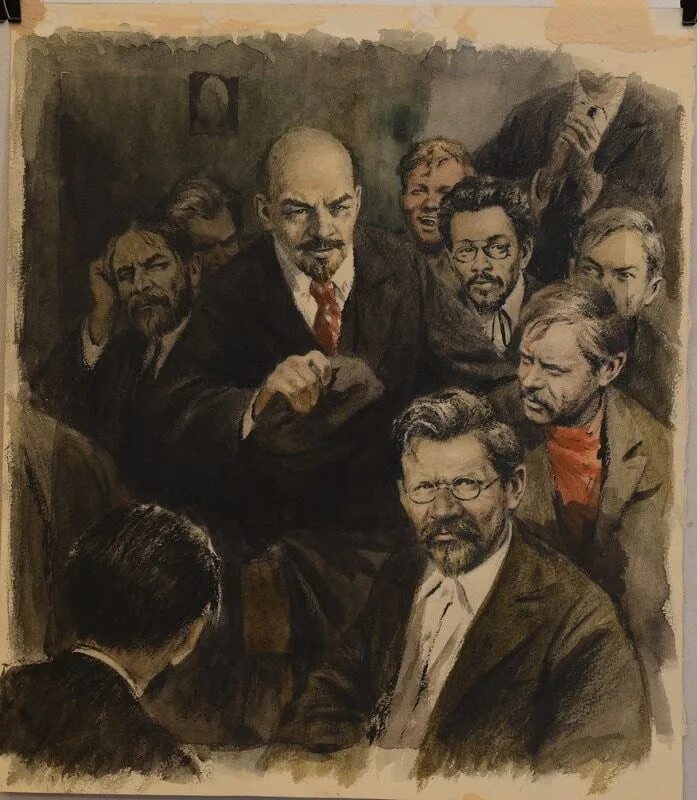 Создание большевиков. Ленин и большевики. Картина Большевик. Портреты революционеров. Большевики иллюстрация.