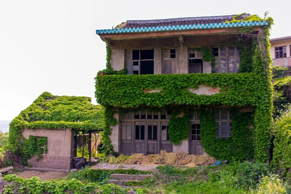 Abandoned village reclamation. Китайская деревня Хутуван. Заброшенная Рыбацкая деревня Хутуван. Заброшенная деревня остров Шенгси. Остров Шенгси зеленая деревня.