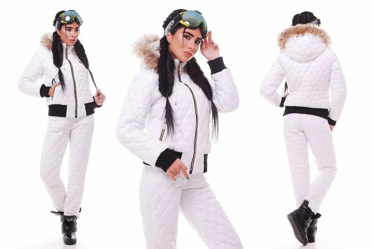Фото зимнего костюма. Горнолыжный костюм женский. Белый лыжный костюм женский. Лыжный костюм женский зимний. Белый горнолыжный костюм женский.