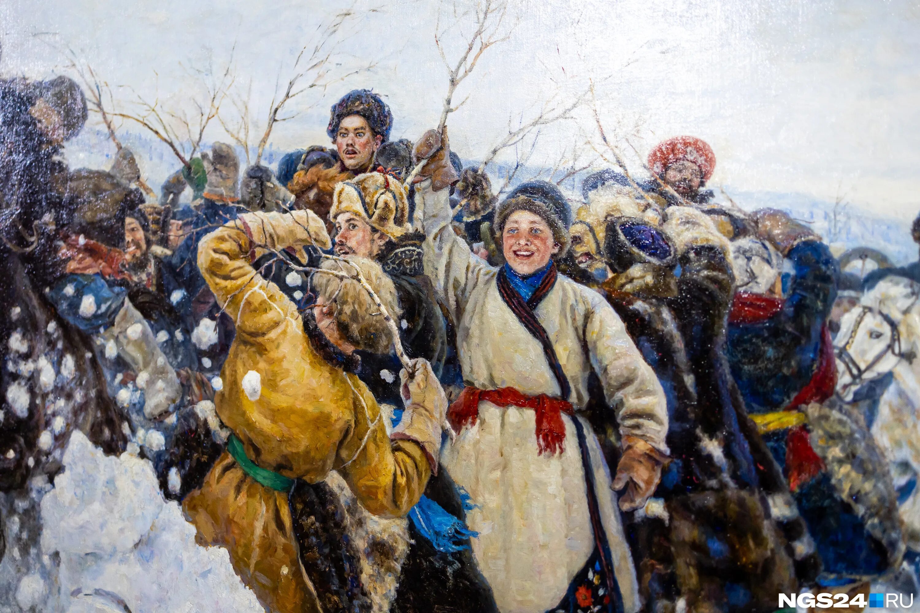 Суриков в русском музее 2024. Взятие снежного городка. 1891.