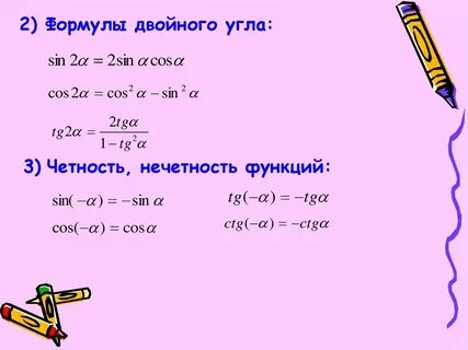 Четность нечетность формулы