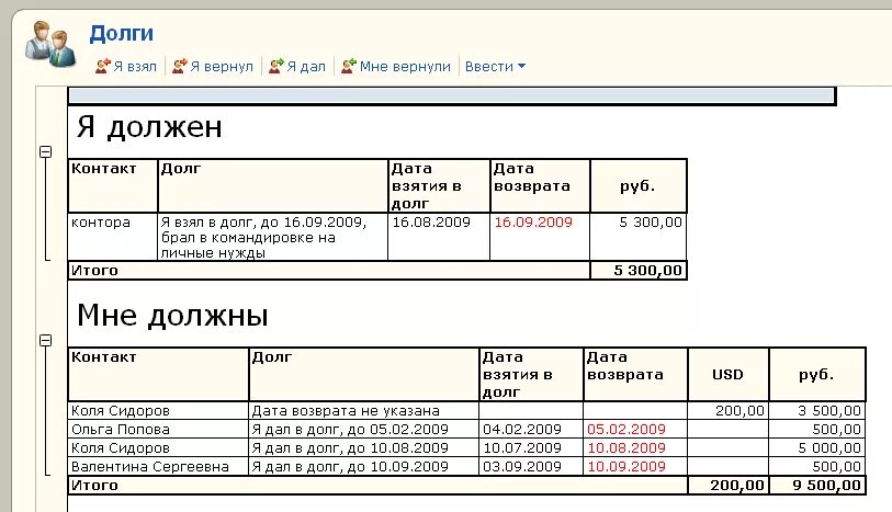 Книга долгов в магазине. Учет долгов. Записывать долг в магазине.