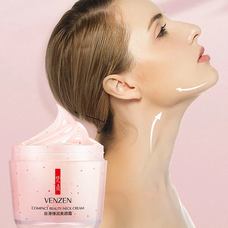 Маска увлажняющая и подтягивающая. Venzen крем для шеи. Beauty Neck Cream Venzen. Лифтинг-крем для области шеи и декольте Venzen. Крем для подтяжки шеи.