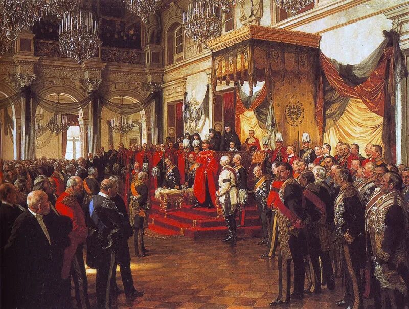 Провозглашение германской империи 1871. Император германской империи 1871.