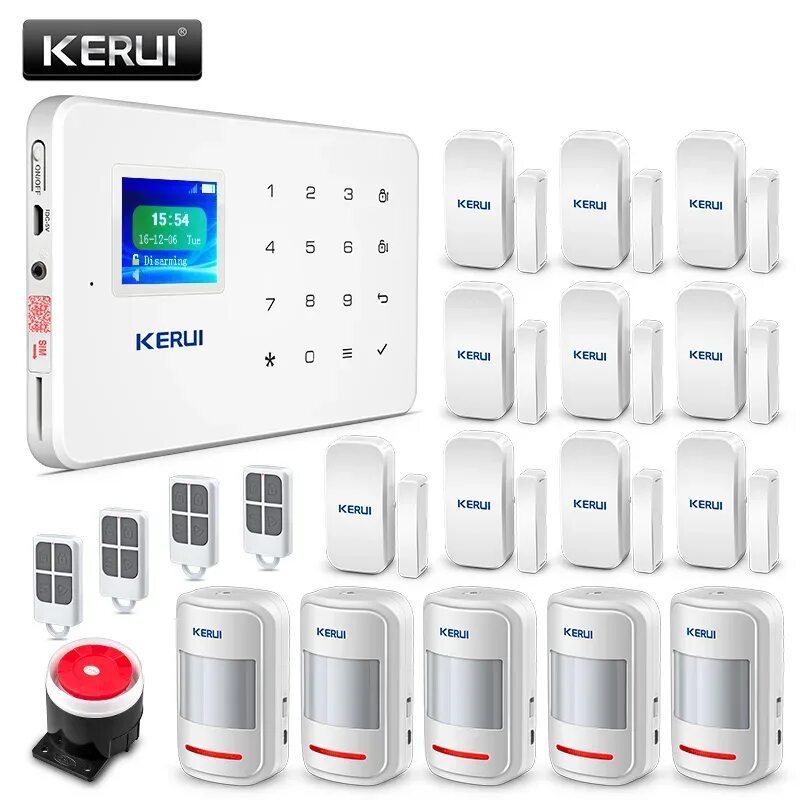 Уличный gsm. KERUI GSM охранная сигнализация. GSM Burglar Alarm System KERUI. Пульт для сигнализации KERUI. WIFI GSM охранка.