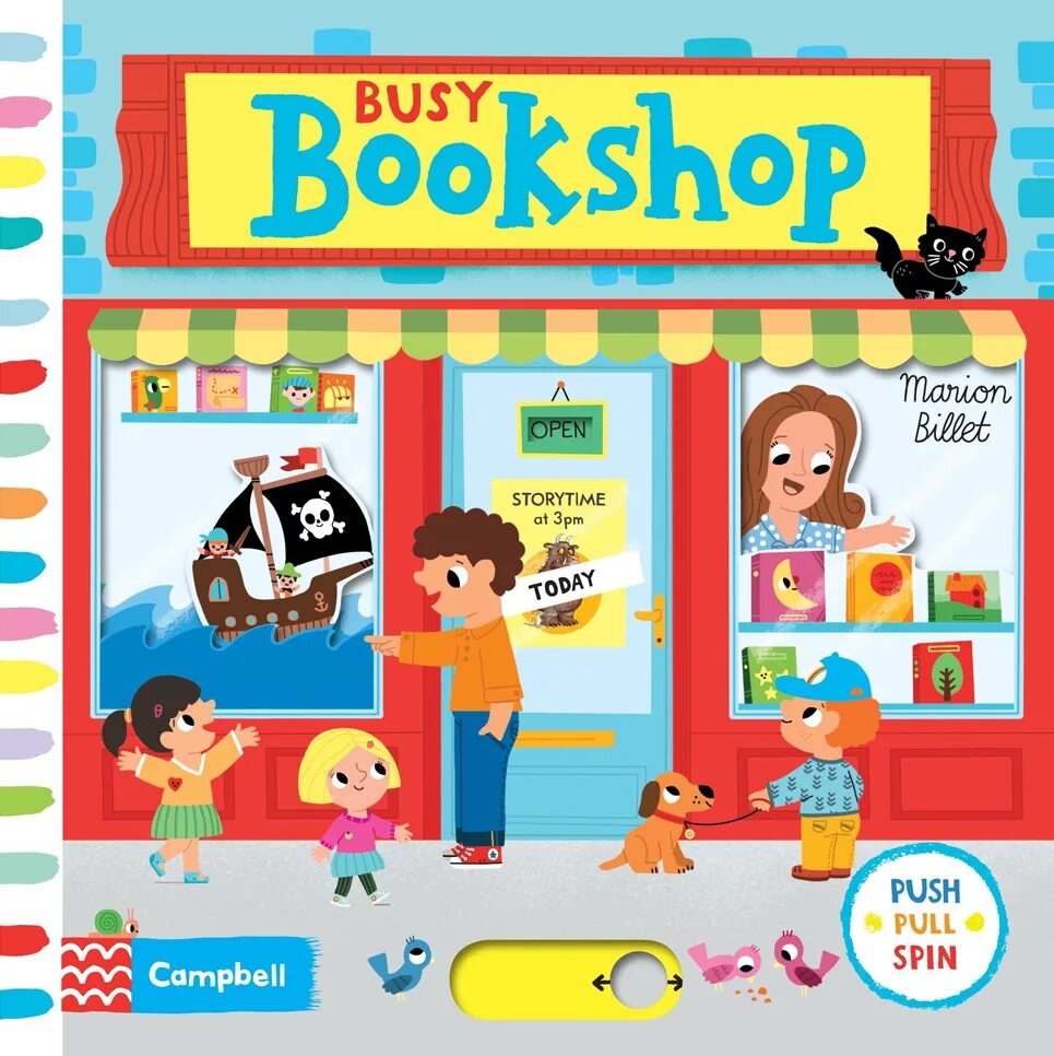 Книга с движущимися элементами. Busy, busy! Книга. Бизи книга. Bookshop Flashcard. Work book shop
