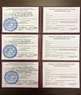 Свидетельство о проверке знаний