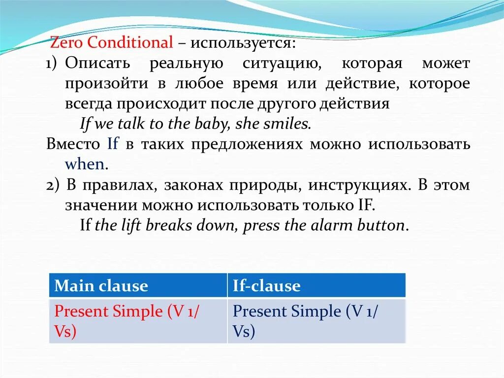 Zero conditional. Предложения с 0 conditionals. предложения с zero conditional. правила zero conditional.