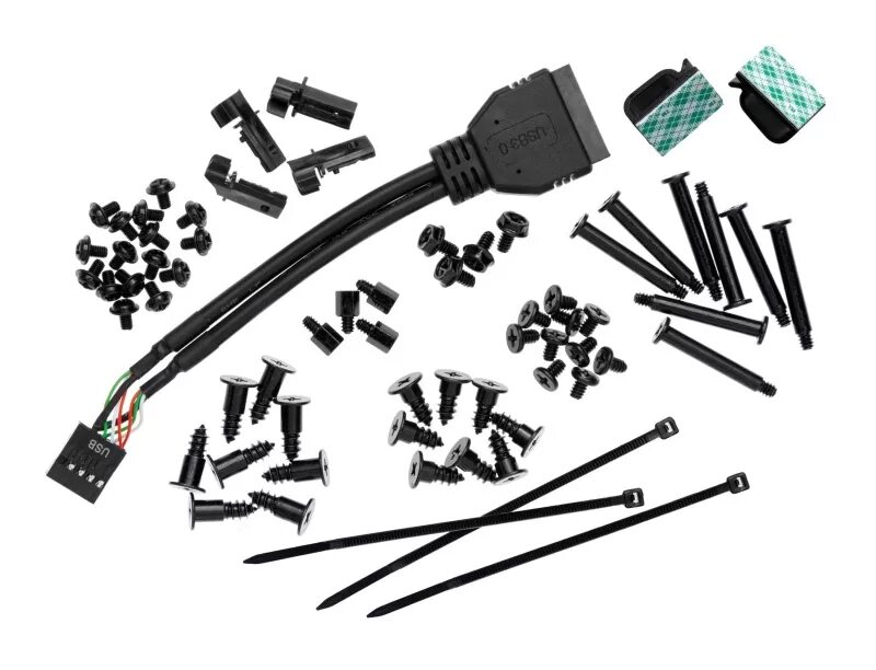 Obsidian Series™ 550d. Corsair Obsidian 550d. 18055354 Accessory Kit elements Transition Pipe. D&D Accessories. Install kit