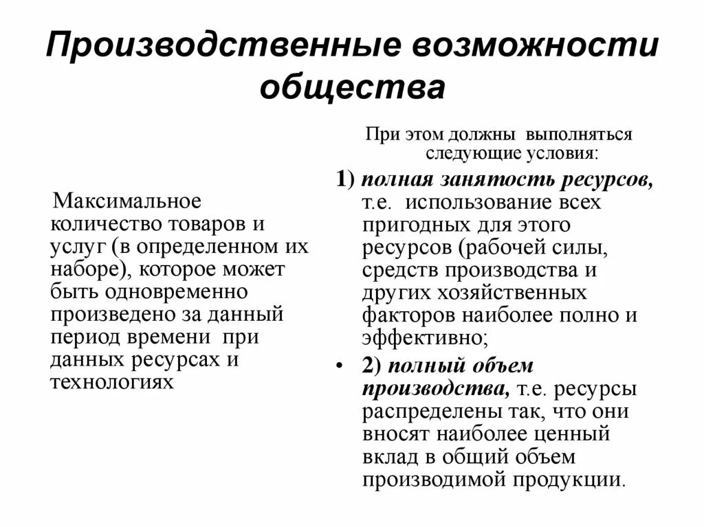 Возможности общины. Производственные возможности общества. Непроизводственные возможности общества. Производительные возможности. Производственные возможности общества экономика.