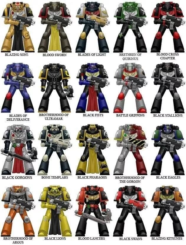 Warhammer 40k ордена космодесанта. Warhammer 40k ордена космодесанта. ордена адептус астартес. вархаммер цвета. вархаммер 40000 космодесант.