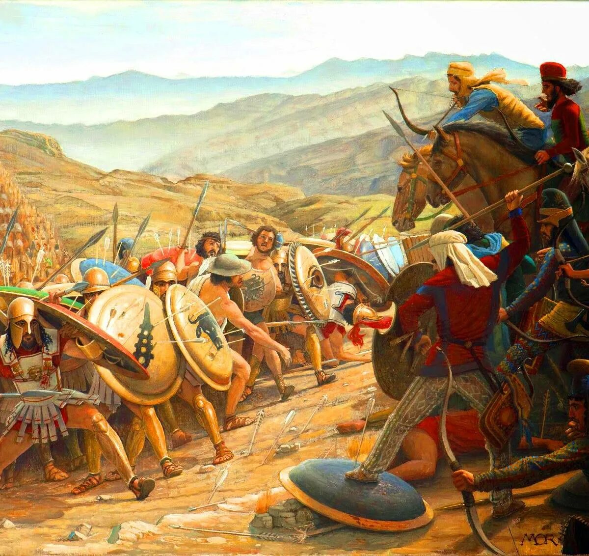 Битва при Мантинее (418 до н. э.). Греко бактрийцы войны.
