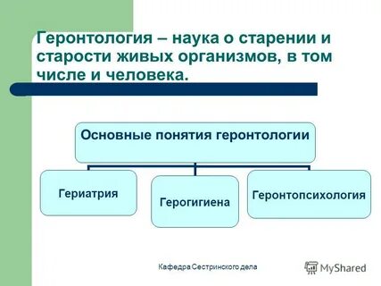 Геронтология история