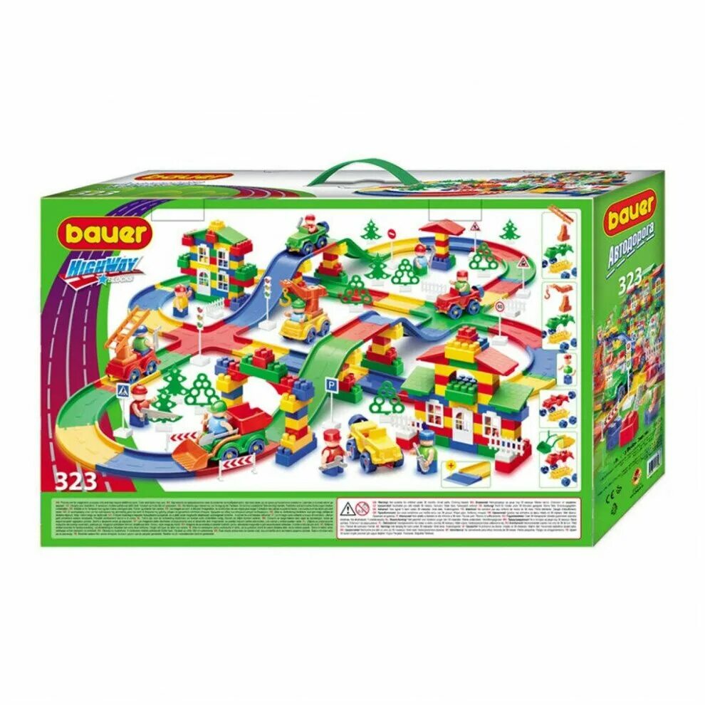 конструктор автодорога. конструктор автодорога. конструктор bauer автодорога 323 детали. автодорога бауэр 323 детали. конструктор автодорога.