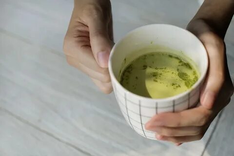 She drinks tea
