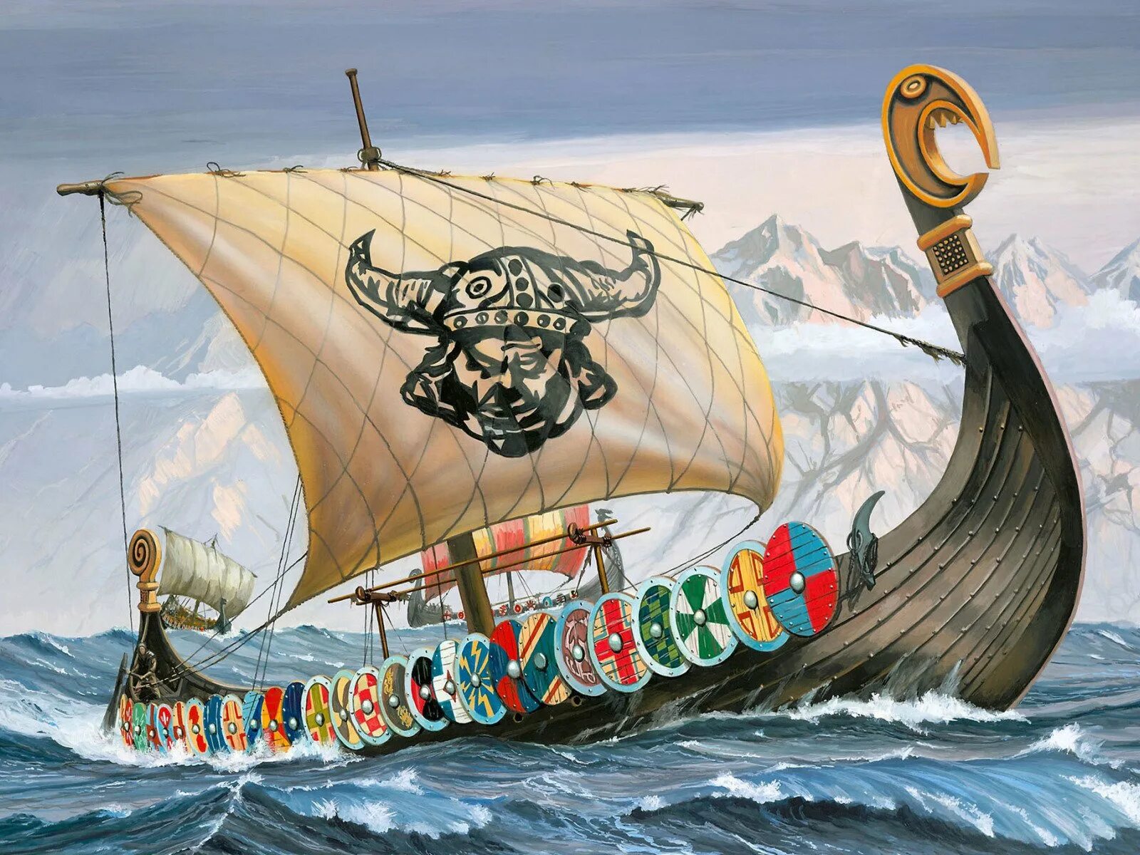 Viking ship модель корабля Revell. Корабли Драккар норманнов. Дракар корабль викингов. Ладья викингов дракар. Ладья славян 5