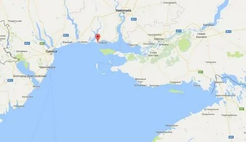 Очаков на карте