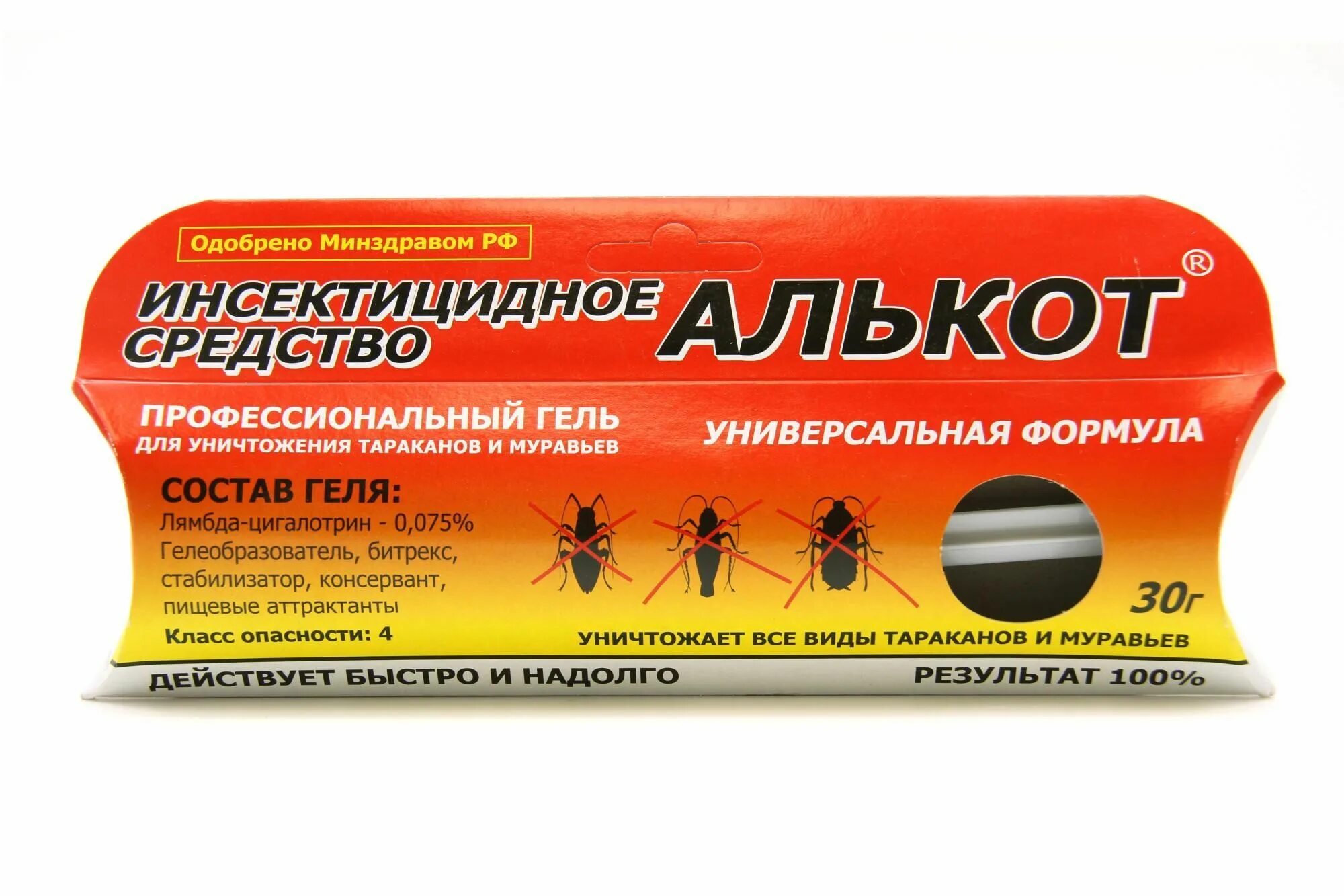 Алькот гель, 30гр. Инсектицидный гель Cockroach Insecticide, 30 гр. Алькот от тараканов. Стретствоот тараканов.