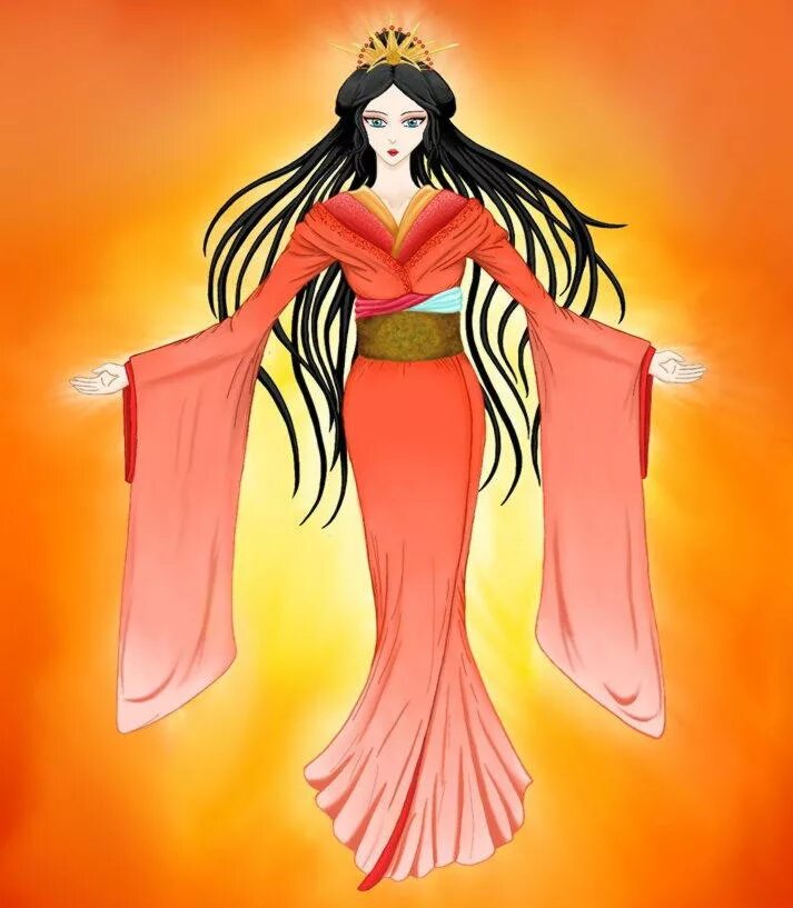 Taming the sun goddess. Японская богиня солнца Аматэрасу. Аматэрасу богиня солнца в Японии. Аматэрасу богиня солнца синтоизм. Богиня солнца в синтоизме.