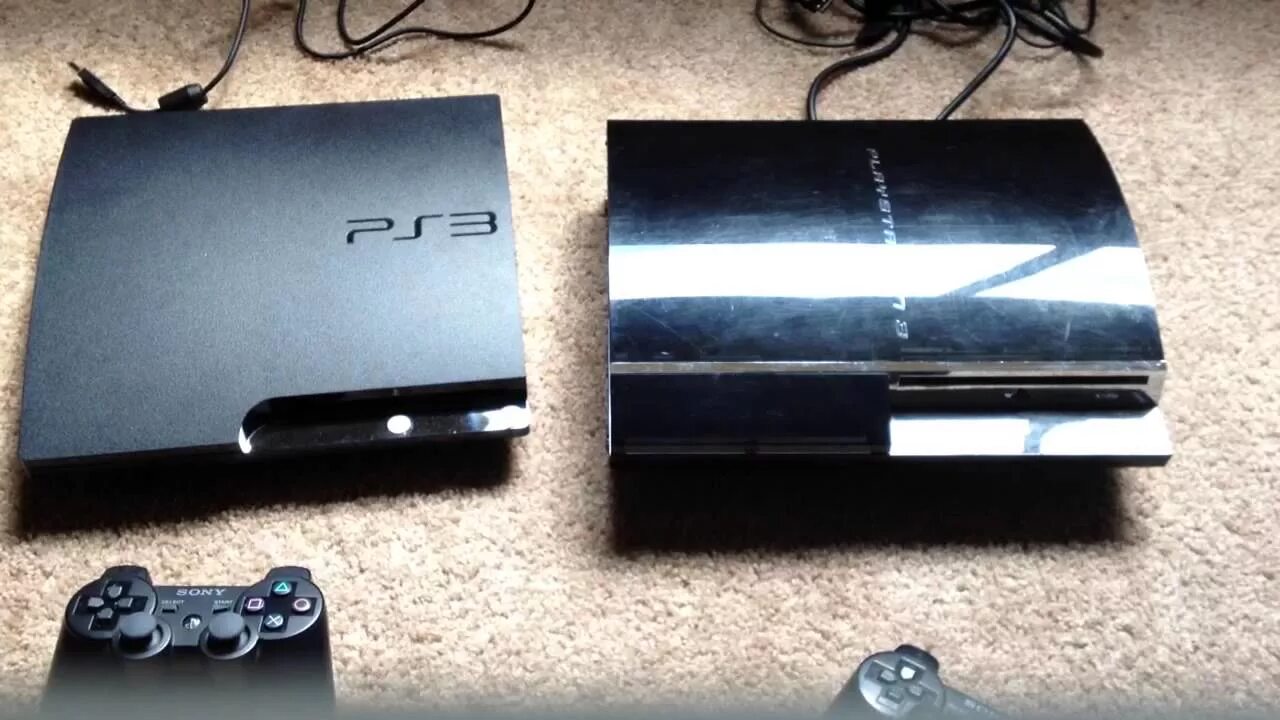 Зависает пс3. Ps3 Slim. Ps3 vs ps3 Slim. PLAYSTATION 3 Slim. PLAYSTATION 3 fat vs Slim.