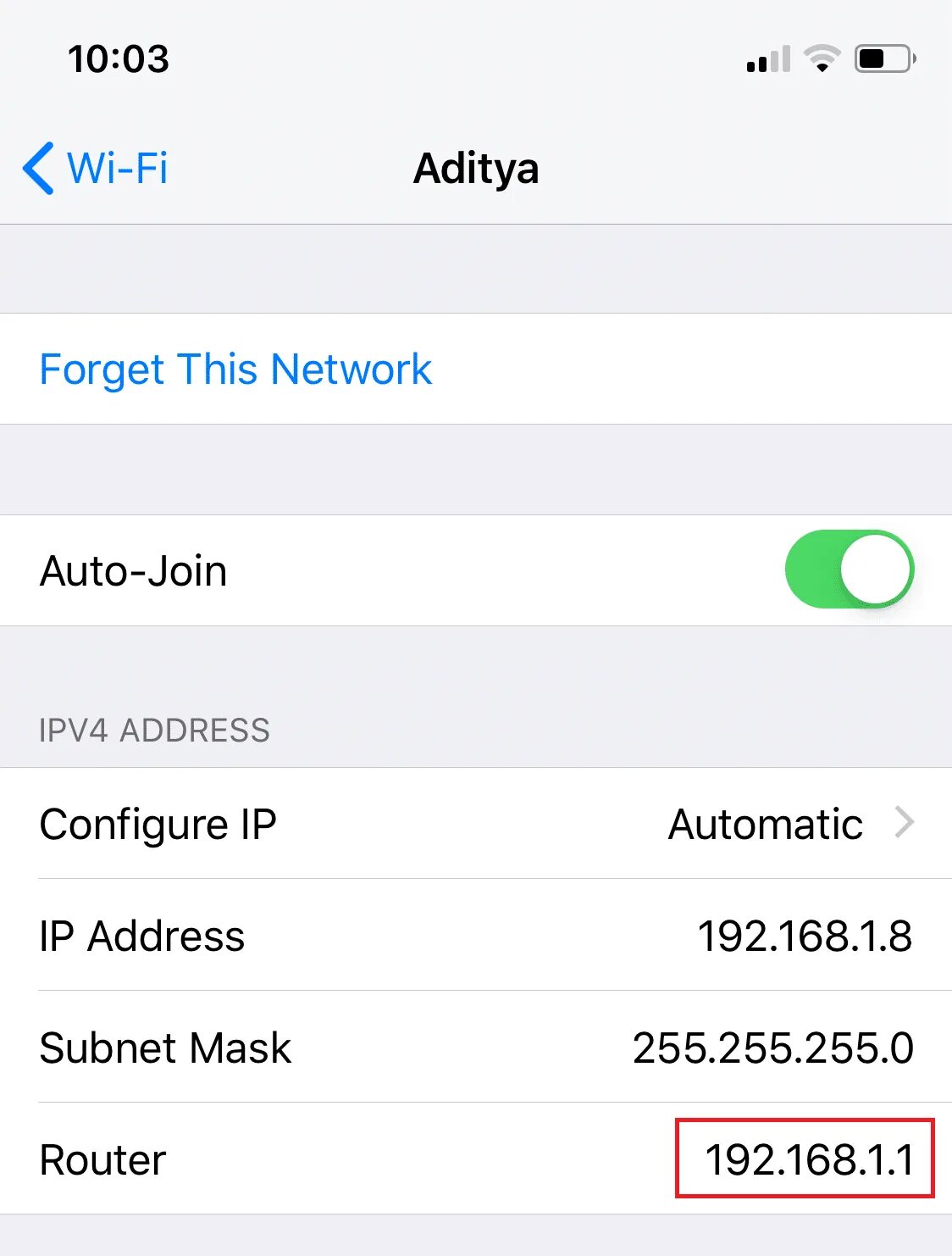 Find router. Find router