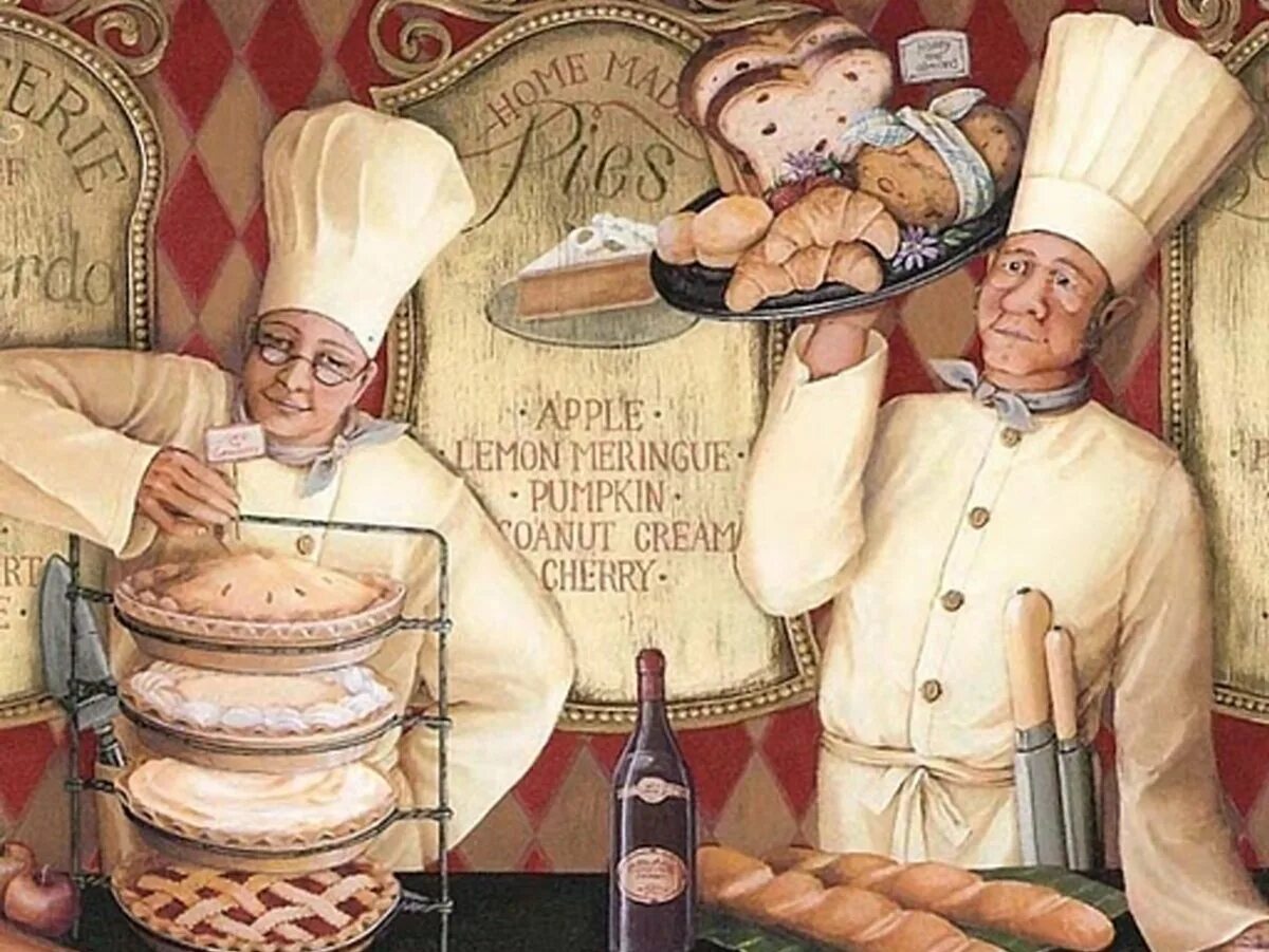 Воды и хлеба дай официант. Булочник во Франции 18 век. Салфетки для декупажа с поварами. Кулинарные иллюстрации. Ретро плакаты с поварами на кухне.