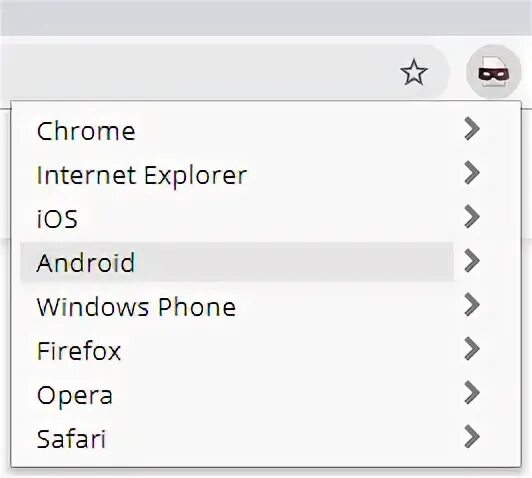 User agent chrome android