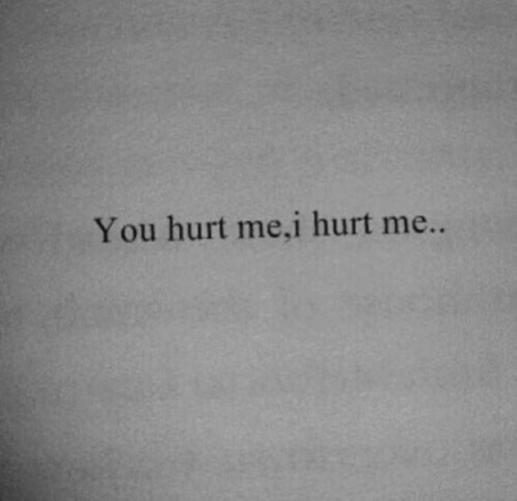 When you hurt i hurt