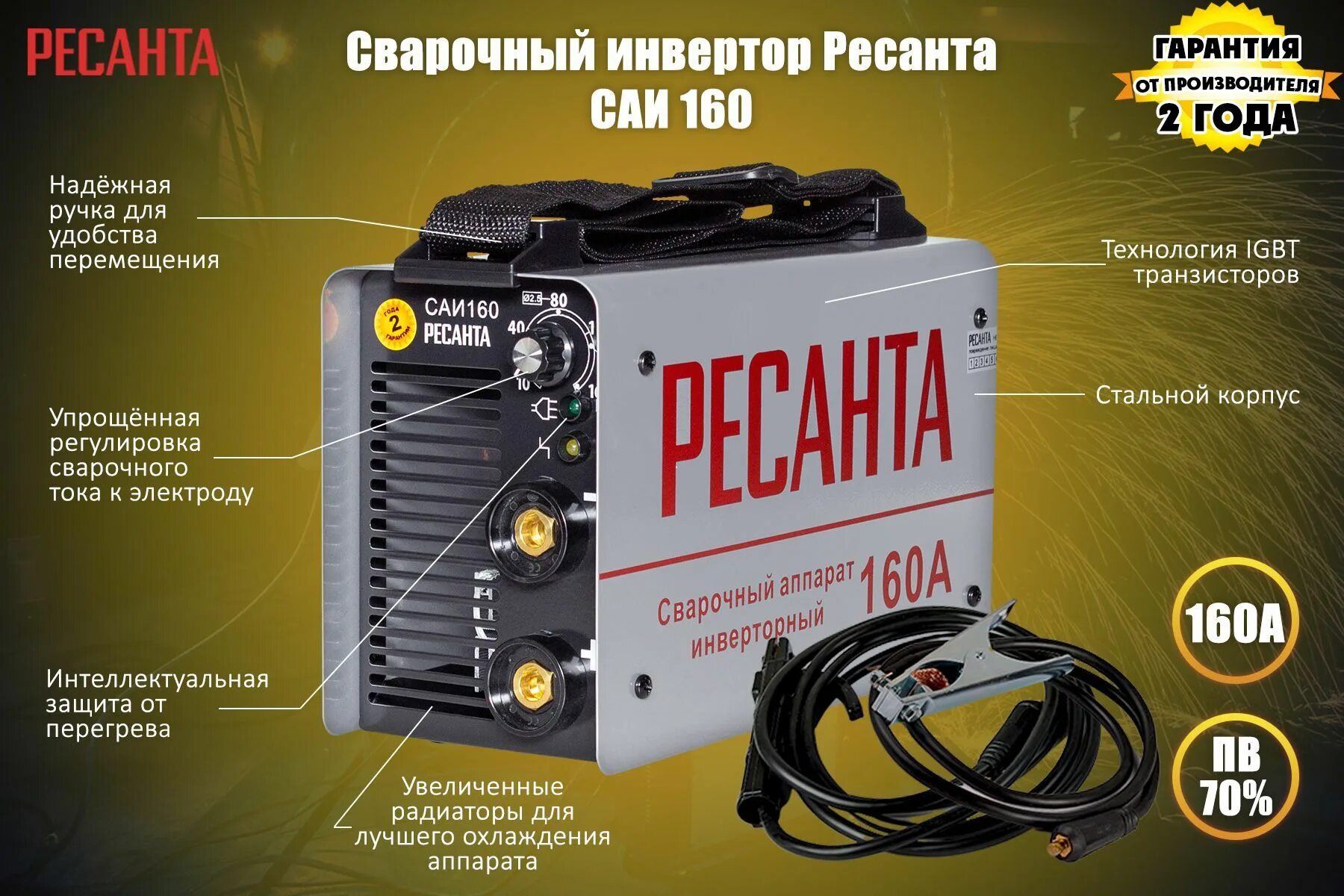 Сварочный ресанта 160 характеристики
