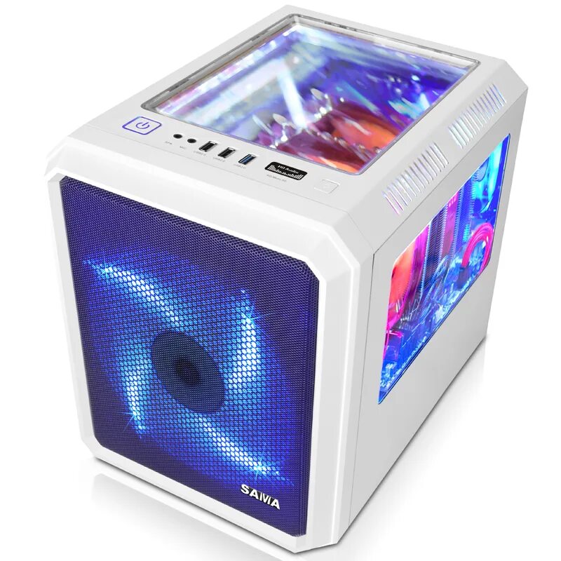 Cube pc. Sama White Mini кейс ПК. Игровой ПК на Mini ITX. Mini ITX корпус игровой. Корпус Mini ITX белый.