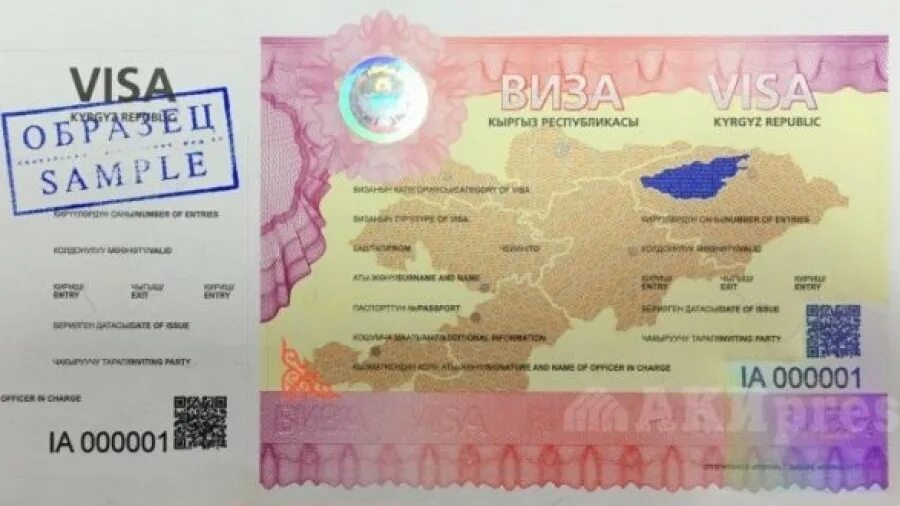 Визовый режим со средней азией. Виза Кыргызстан. Виза для граждан Киргизии. Виза Бишкек. Карта виза Киргизии.