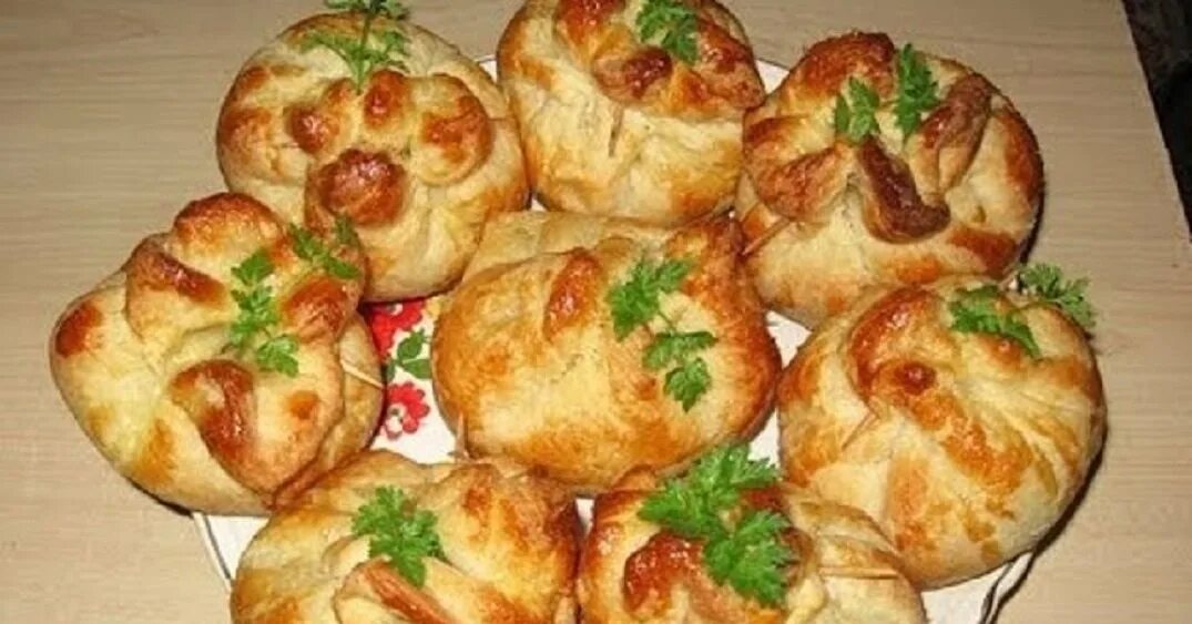 Курица с грибами в тесте в духовке