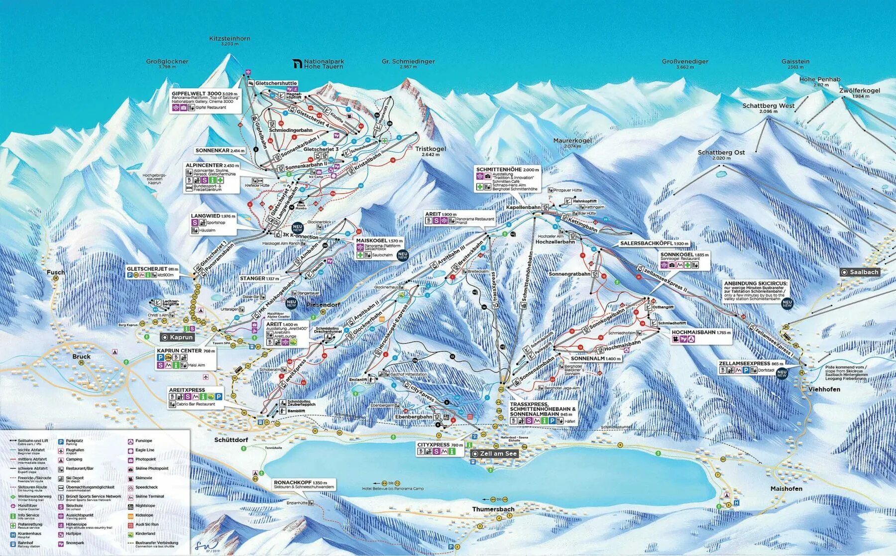 Заальбах-Хинтерглемм карта трасс. Заальбах схема трасс. Цель-ам-Зее-Капрун. Целль ам Зее. See ski