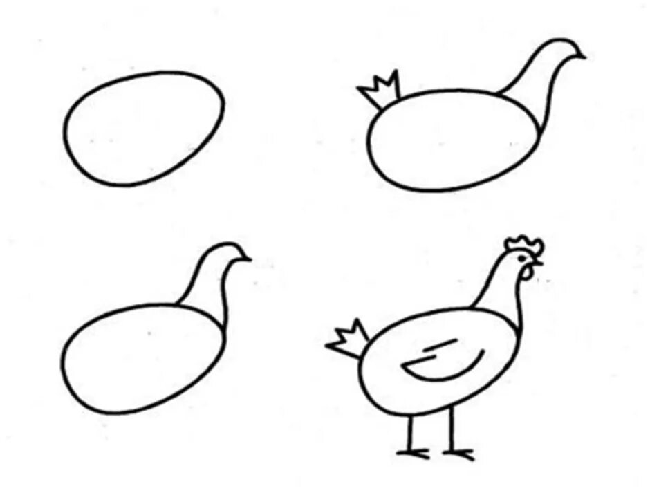 Рисуем курицу поэтапно для детей. Как нарисовать курицу карандашом поэтапно для детей. Поэтапное рисование курицы для детей. Нарисовать курицу поэтапно для детей.