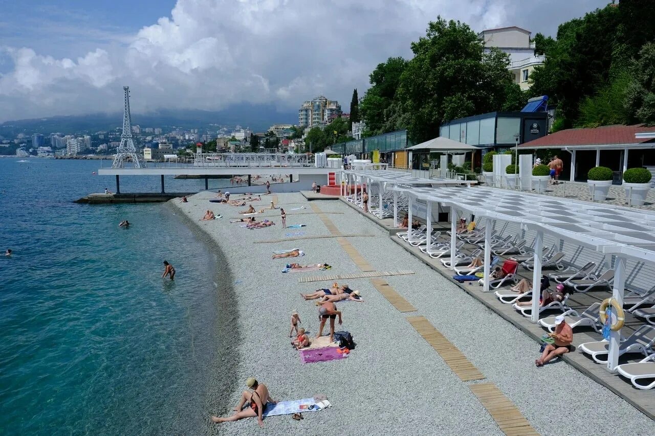 Температура воды в черном море алушта. Ялта пляж 2022. Ялта курорт 2022. Пляж Левант Ялта. Ялта Интурист пляж.