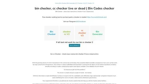 Bin checker