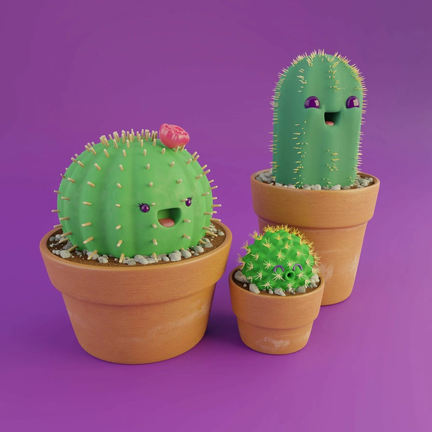 3d пластик cactus