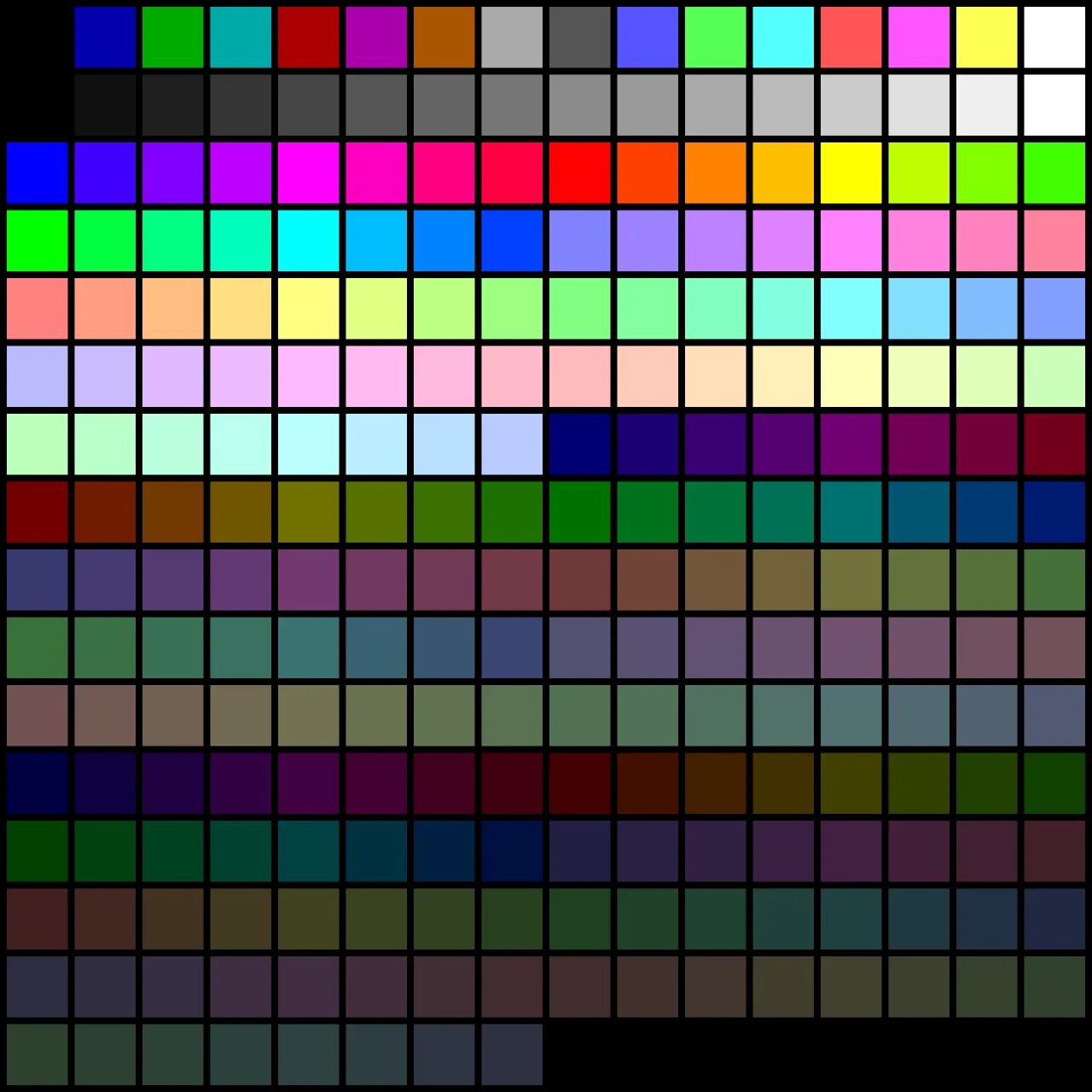 Создать изображение из цвета. Палитра 256 цветов 256 бит. Палитра 16 бит. Цветовая палитра 256бит. Палитра пиксель.