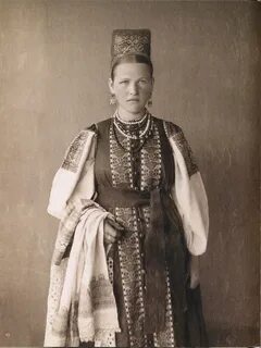 Русский костюм 19 века женский