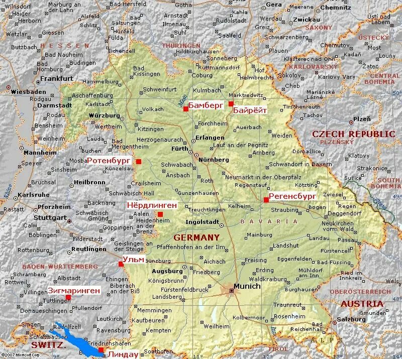 Бавария на карте германии на русском языке с городами подробная карта. Границы баварии на карте германии. Бавария подробная карта германии. Федеральная земля бавария на карте германии. Бавария подробная карта германии.