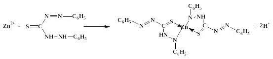 Сульфарсазен это. Реакция цинка с дитизоном. Цинк и Дитизон реакция. Цинк Дитизон в хлороформе. Комплекс цинка с дитизоном.