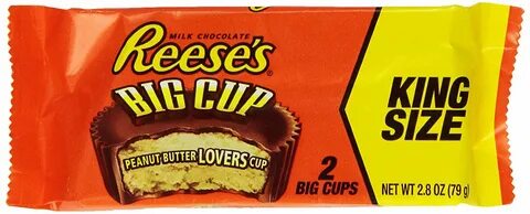 REESE'S King Size Peanut Butter Big Cup, (2.8-Ounce, Pack of 16.